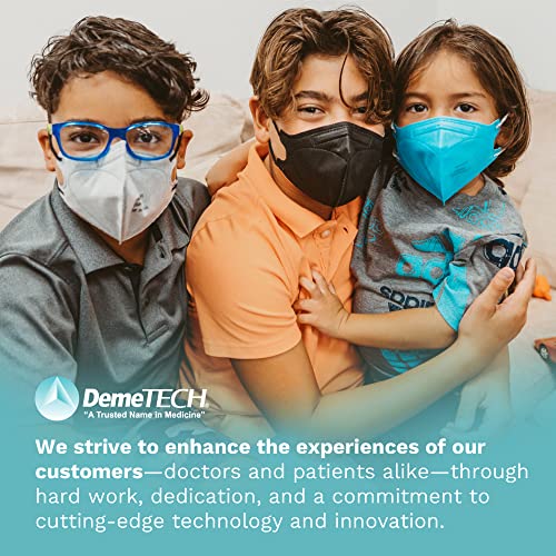 demetech made in the usa astm level 3 protective 3-layer face mask horizontal tie style adult size