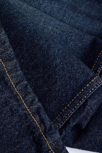 Image of SNITCH Men Casual Jeans | Relaxed Fit Straight Leg Washed Pattern & Drawstring Closure | 100% Cotton Denim Fabric for All Day Comfort & Everyday Wear