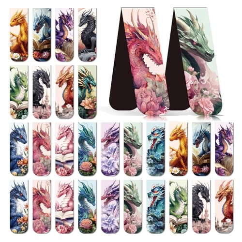 Wxiben London Magnetic Bookmark Gifts - 48PCS British Magnetic Bookmarks UK England Travel Book Marks Magnets Page Marker Clip for Women Travel Students Teacher Reading London Lover Souvenirs Gift