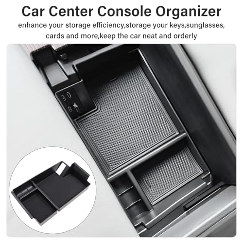 GZZTORES Center Console Organizer Tray Compatible with 2021 2022 2023 2024 Sienna Car Armrest Storage Insert Box Organizer Holder Accessories (3 Storage Compartments) - Thumbnail 5