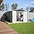 YOPTO 10×12 FT Outdoor Storage Shed,Metal Aluminum Waterproof Tool Sheds with Doors and Vents,Heavy-Duty Sheds Unit W/Lock and Key,Galvanized Steel Garden Shed for Storing Bicycles,Barbeques,Black