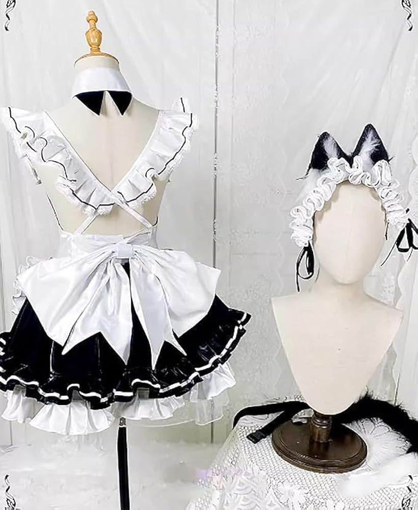 勝利の女神NIKKE コスプレ衣装 耳 ウィッグ フルセット メイド プリバティ Amazon.co.jp: [bozaicos] 勝利の女神:NIKKE プリバティ メイド