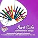 Super Bird Creations SB702 Peacock Sr. Bird Toy - Kiln Dried Pine Wood Slats, Hardwood Beads, 100% Cotton Rope - Ideal for Parrots, African Greys - Boredom Relief - Large Bird Size - 14” x 11” x 1.5”