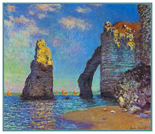 Orenco Originals The Cliffs at Etretat by Claude Monet Counted Cross Stitch Pattern