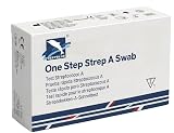 Test Streptococco A Rapido | Tamponi Faringei Risultato in 10 Minuti | Per Adulti e Bambini, Kit Completo CE | 1 TEST