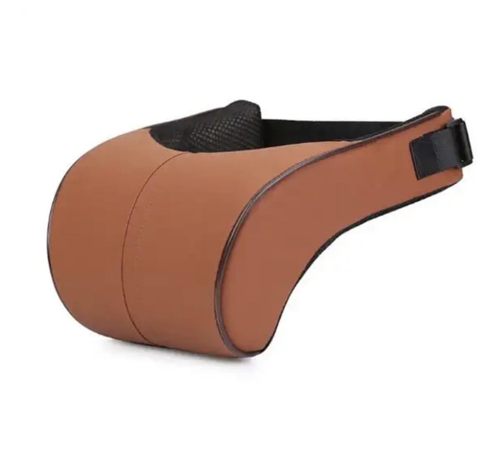 POAWUDJA Car Pillow Universal Auto Car Seat Neck Safety Adjustable Headrest Pillow Leather Protection Rest Pillows Removable Cover(Orange)