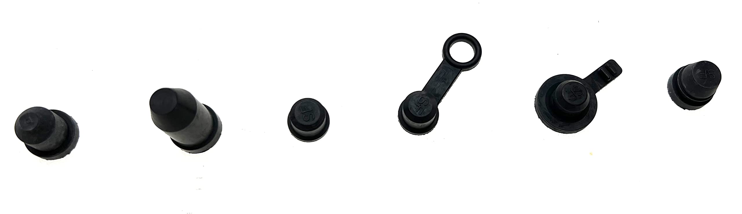 Lot De 20 Cache-poussière En Caoutchouc Pour Vis De Purge De Frein - Tailles M6/M8/M10 Avec Laisse Anti-perte