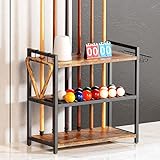 MAWEW Pool Stick Holder,Pool Stick Holder Floor Stand,Pool Cue Rack,Pool Cue Holder,For Pool Cues Under 1.2' inches Diameter