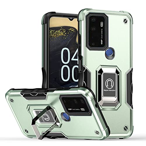 Vatkyc For Cricket Dream 5G / At&T Radiant Max 5G / Cricket Innovate 5G Case, Military-Grade Slim Fit Phone Case With Ring Magnetic Car Mount Kickstand, Green #TOP2