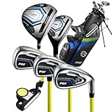 Pgf Gold Tp Jr Kids Junior Golf Club Set – [Black] [Hand: Right] [Height56–63'][Age For 10–13]