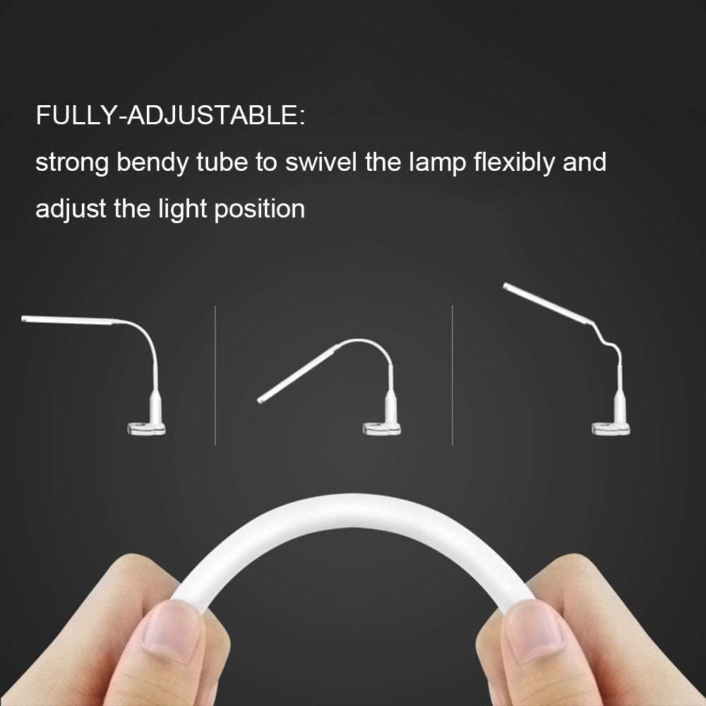Desk Lamp Reading Light Desk Light Reading Lamp USB Powered Dimmable Desk Lamp LED Eye Protection Table Lamp Touch Control Brightness Adjustable Reading Clamp Light Office Lamp Study Lamp