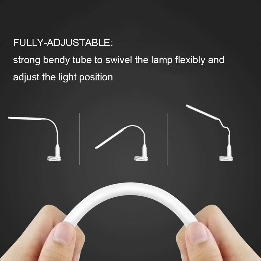 Lampada Da Tavolo Lampada Da Tavolo Dimmerabile Alimentata Tramite USB Lampada Da Tavolo Per Protezione Degli Occhi A LED Controllo Tattile Luce Regolabile Per Lettura A Morsetto Lampada Scrivania Pro