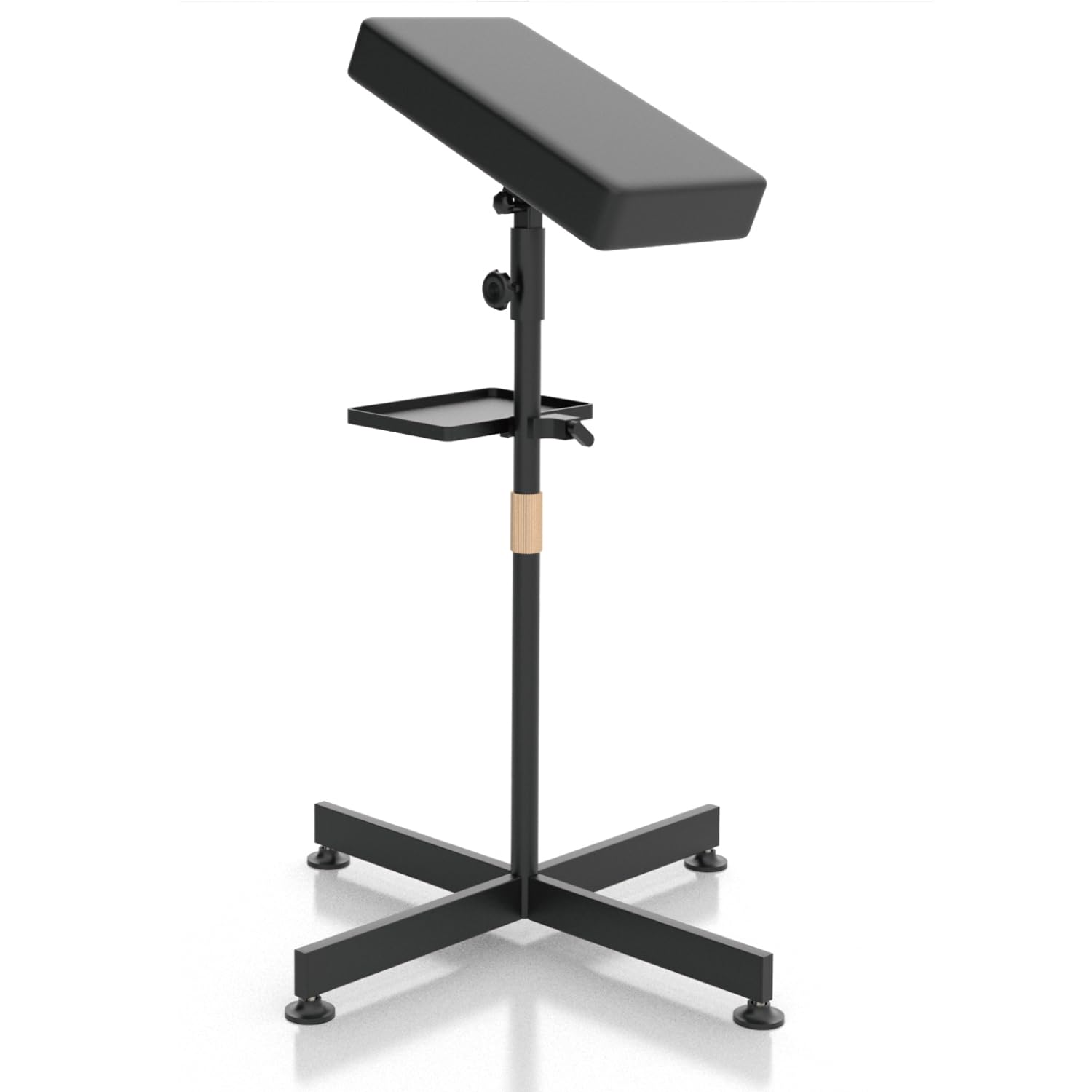Tattoo Armrest Stand With Tray - ZHOOGE Height Adjustable Tattoo Leg Rest Stand Soft Pad for Tattoo Supply
