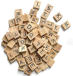 ISKM 500 Pcs Wood Letter Tiles 5 Complete Sets of Wood Tiles - Perfect for Crafts, Letter Tiles, Spelling by Clever Delights