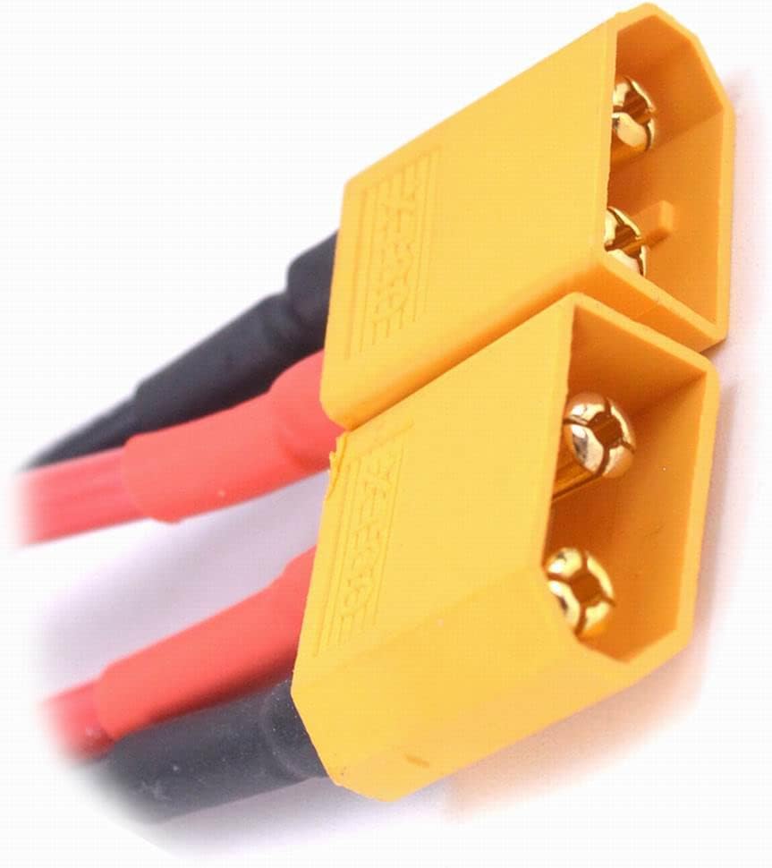Generic Malockos 5pcs XT60 plug wire parallel cable 1 Female to 2 Male to Increase Battery Capacity