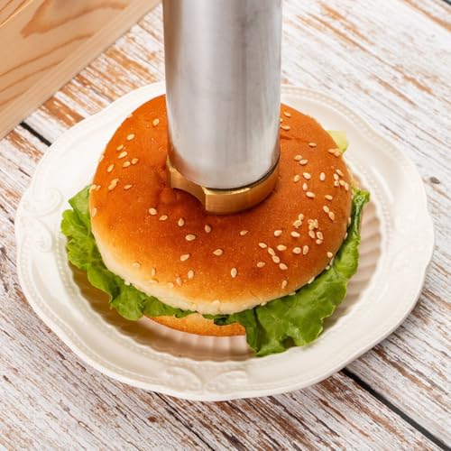 Benutzerdefiniertes Brandeisen für Burger, langlebiges Messingbrandeisen Hamburger-Stempel, Steaks-Markenstempel zum Grillen, personalisiertes Grillbrandeisen für Fleisch