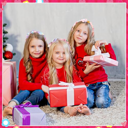 XREE Bastelset Kinder ab 5 Jahre, Haarreifen Mädchen Spielzeug Ostern Geschenke Mädchen 5 6 7 8Jahre, Mode Geburtstagsgeschenk für 5 6 7 8 Kinder DIY Haarschmuck-Herstellung