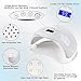 Makartt UV LED Nail Lamp 48W Professional Nail Dryer with 3 Timer Setting UV Light for Nails Polish LED UV Nail lamp for Gel Nails Fast Dry Nail Curing Light for Salon Nail Art Equipment C-07