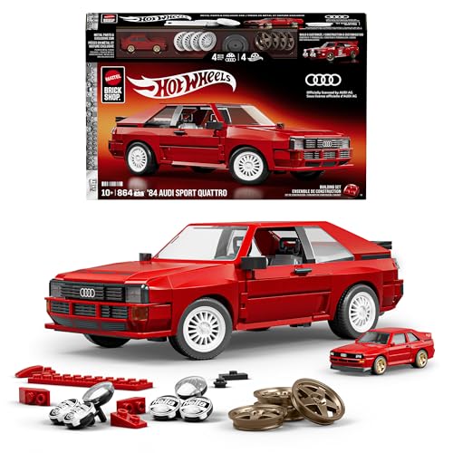 Bloques de construcción '84 Audi Sport quattro Hot Wheels coleccionable Mattel JLK39