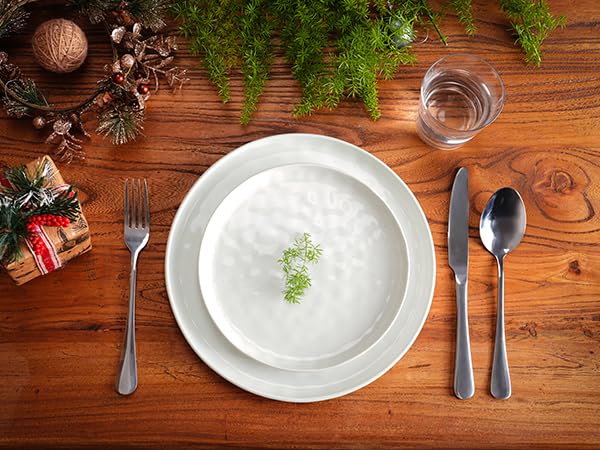 Famiware Mars Dinnerware Set, 12 Pieces, White, for 4 Guests