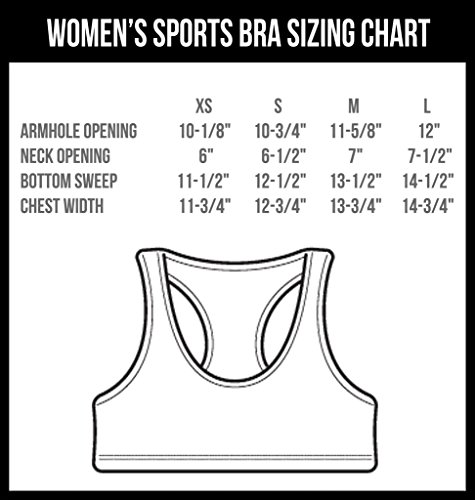 FTD Apparel Women's Fit Skull Active Sports Bra - Large Black - Image 5