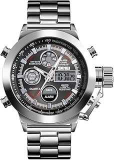 Sponsored Ad – DFHJ 1515 Men Quartz Watch Professional 3ATM Water Resistant Display Movements GMT Time Multifunctional Luminous Digital Watch Silvery