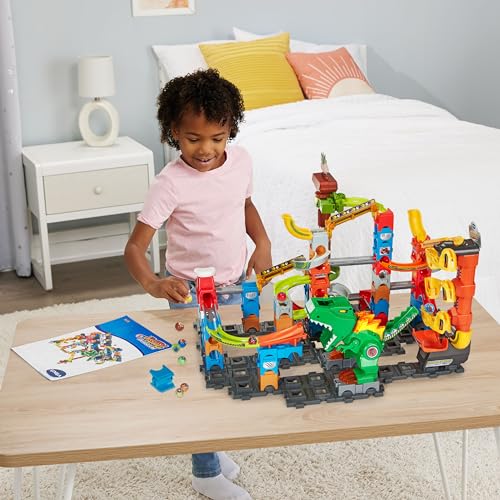 VTech Marble Rush T-Rex Dino Thrill Track Set - image 5