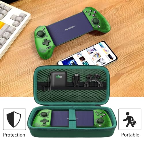 Image of Aenllosi Case for GameSir G8 Plus MFi /G8 + /G8 Plus Mobile Game Controller, GameSir Phone Controller Organizer,Green (Case Only)