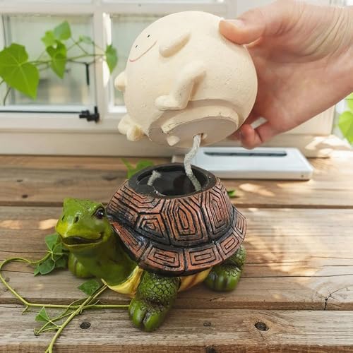 Pot de fleurs en résine résistant pour balcon | Design peint à la main décoratif - 6