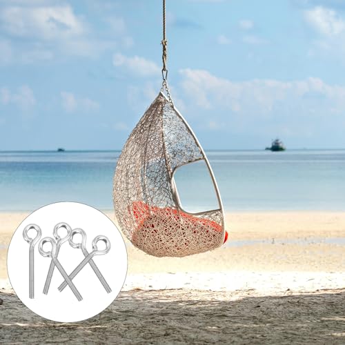 RingschraubeÖsenschrauben,Schraubenringe Geschweißt,für Rolle des Befestigens und Hängens,M4 Langem Schaft Edelstahl Ringschrauben,12 Stück