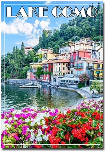 Lake Como, Lombardy, Italy Travel Refrigerator Magnet Size 2.5''x3.5'', Multicolor image 2