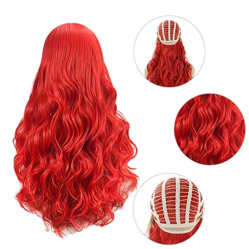 Perruque de cheveux bouclés 70cm avec bonnet ajustable et grand volume - 8