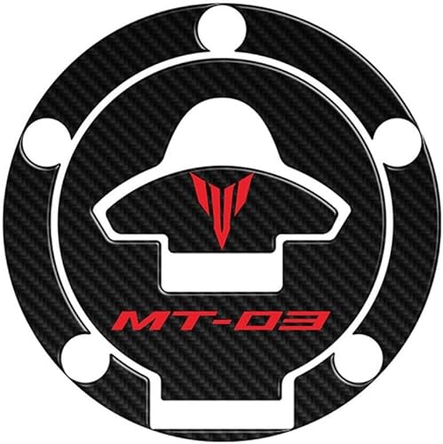 Pegatinas de almohadilla de tanque adecuadas para motocicletas 3D de fibra de carbono para Ya&maha MT-03