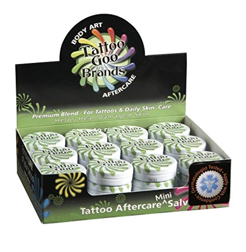 1 caja de venta al por menor (36 piezas) Mini tatuaje goo lata de salva para después del cuidado de la piel 9,3 g.