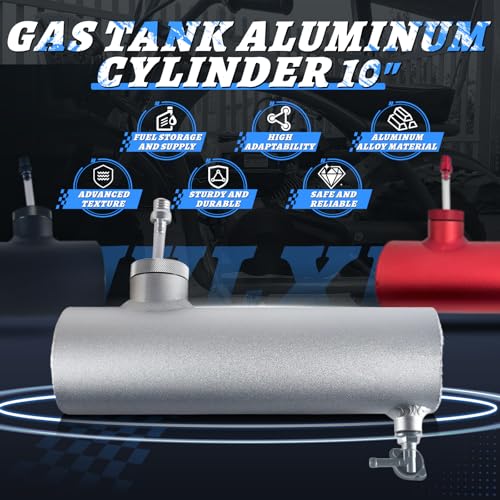 image for SJVLXHI silver Gas Tank Aluminum Cylinder 10