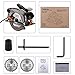 1500W 4700RPM Sierra Circular, Corte 63mm (90º), 45mm (45º), 24T+40T Cuchilla, Guía...