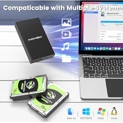 SAS to USB 3.0 Enclosure, SAS Hard Drive Adapter Reader Converter for 2.5/3.5inch SSD HDD,SAS Hard Disk Docking Station with 12V 2A Power Supply 10Gbps,Up to 18TB