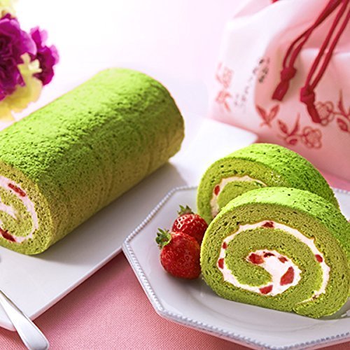 伊藤久右衛門 母の日 ギフト いちご 抹茶ロールケーキ 玉露 セット 花 の巾着 冷凍 苺