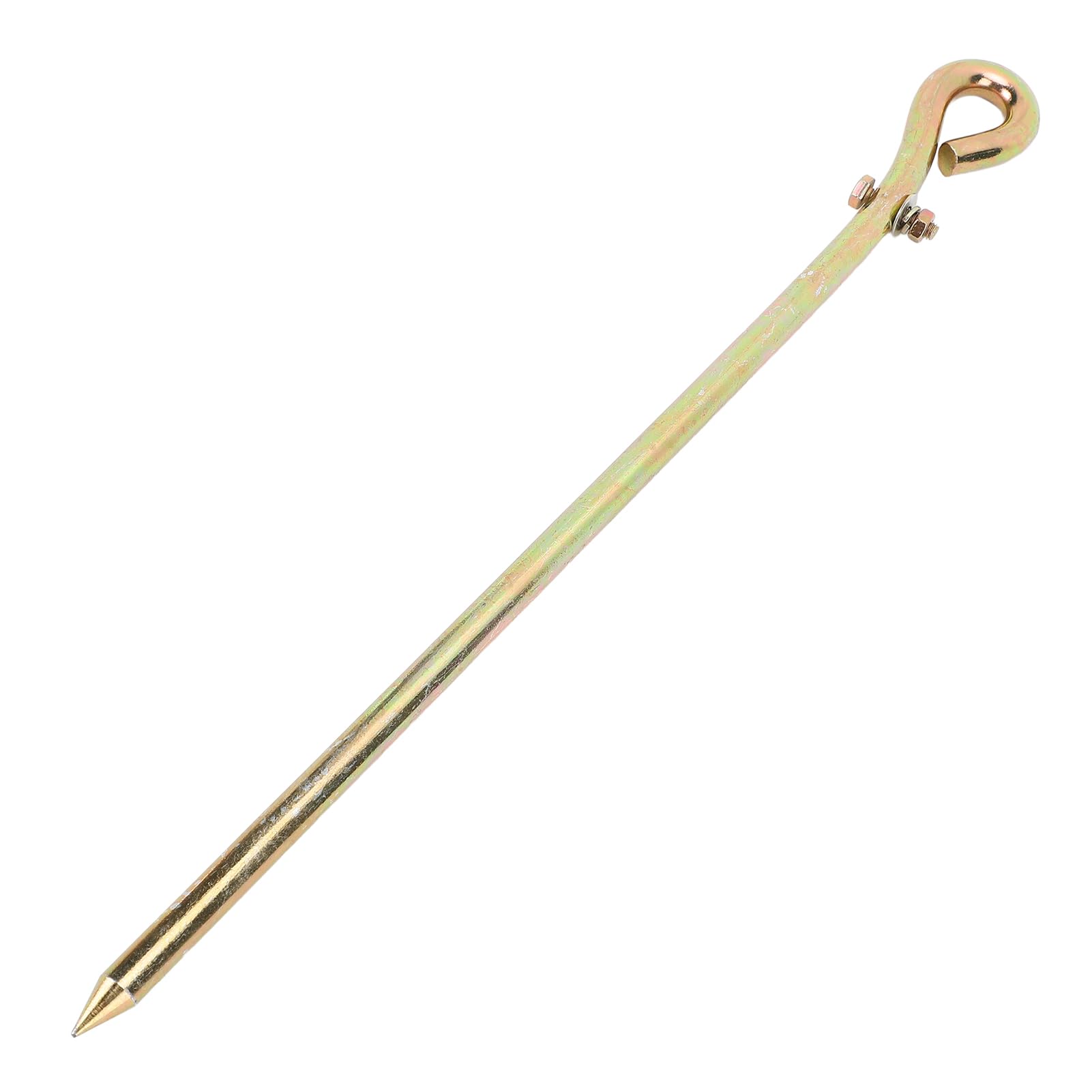 Ejoyous Picchetto di Messa a Terra in Filo per Recinto Elettrico Picchetto di Messa a Terra in Acciaio Zincato con Clip a Coccodrillo Cavo da 100 Cm Kit di Collegamento in 3 Pezzi per Caricabatterie