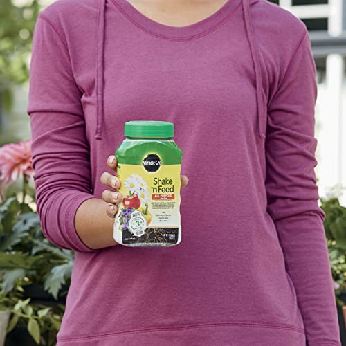 Image of Miracle-Gro Shake 'N Feed All Purpose Plant Food, 1 lb. | Outdoor and Indoor Plant Food for In-Ground and Containers, Feeds for up to 3 Months