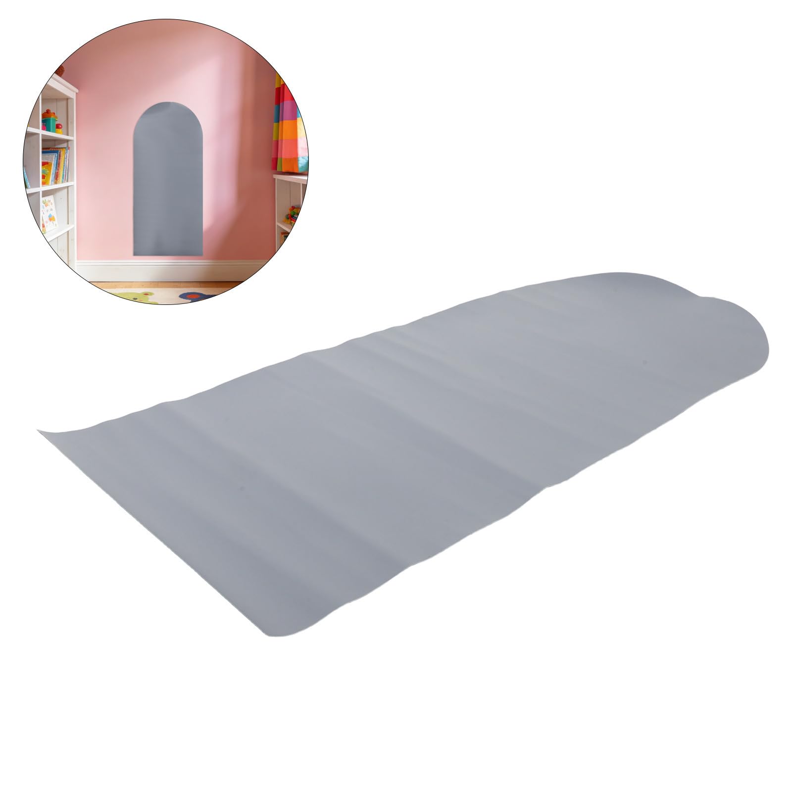DOITOOL Pizarra Magnética Adhesiva para Pared Superficie Lisa y Diseño Arqueado, Adecuado para Aprendizaje y Notas en Habitaciones Infantiles