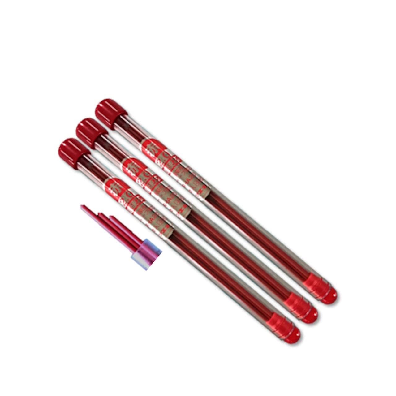 Amazon.co.jp: 超硬芯シャープペンシル用替芯777赤RH20H1個3本