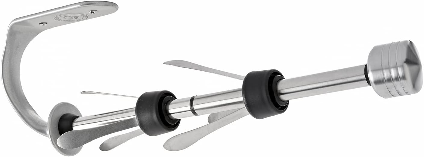 One Handed Tear Wall Mounted & Under Counter Paper Towel Holder Dispenser - Stainless Steel Wall Mount Paper Towel Holder - Easy to Install Horizontally or Vertically - Hardware Included – 11 Inches