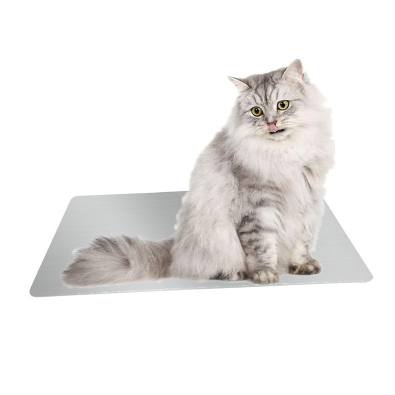 Tappetino Refrigerante per Cani e Animali Domestici in Alluminio Riutilizzabile Eccellente Conducibilità Termica, per L'estate, Colore Argento