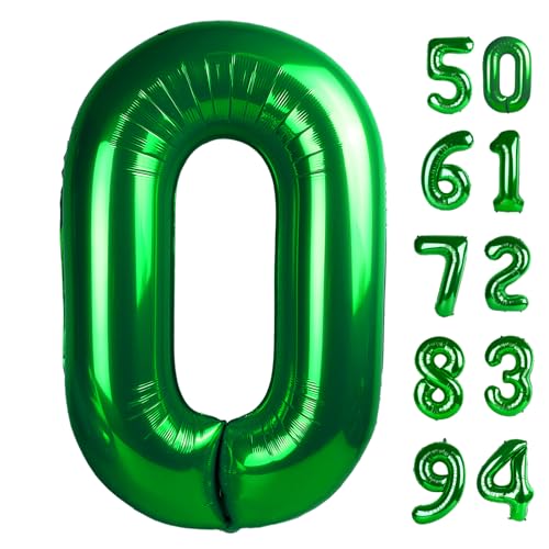 Green Number 27 Balloon 40 inch, 27 Number Balloons, 27th Green Birthday Decorations, 27 Year Old Women Men Green Party Supplies, St. Patrick's Day Games Theme Birthday Decorations - 2
