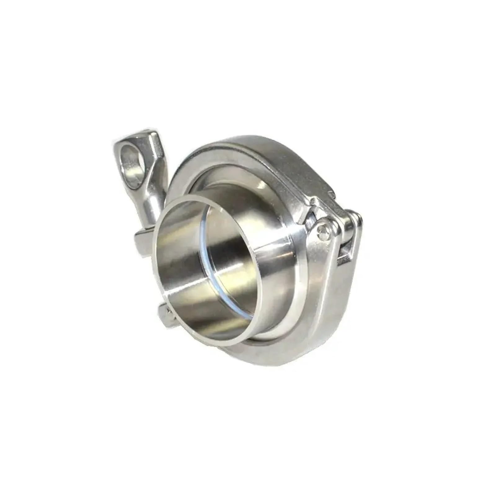 Zaciski do węży, obejmy rur, Triclamp SS Kołnierz sanitarny Złączka spawania Tri Clamp PTFE lub uszczelka silikonowa Stal nierdzewna SUS 304(Ptfe Gasket,45mmK64Clamp)