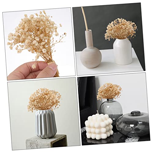 Ramo de 10 Paquetes de Flores Secas Babysbreath Natural miniatura 5