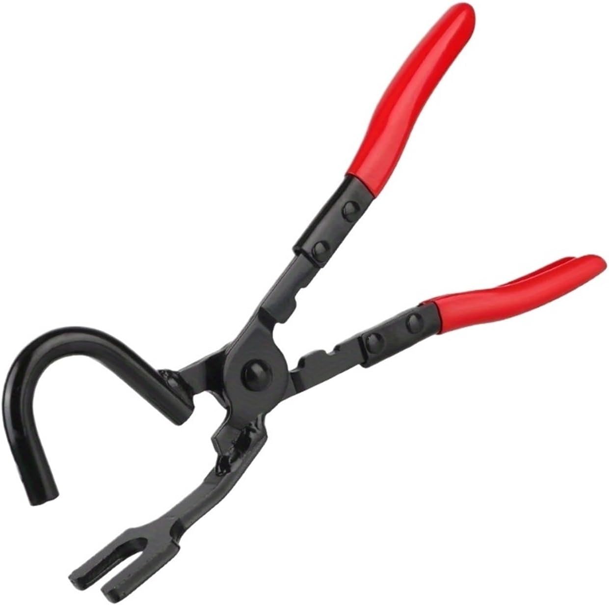 Exhaust Hanger Removal Tool Exhaust Hanger Removal Pliers Exhaust Pliers Compatible with Rubber Bracket and Hanger Separation(Red-B)