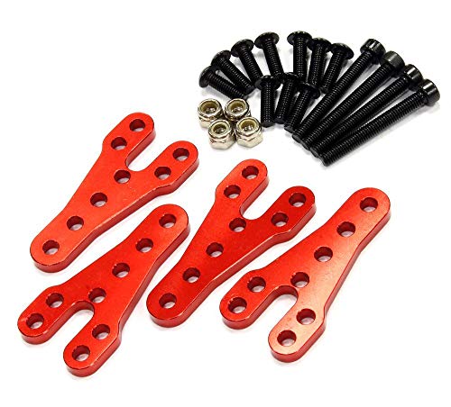 Integy RC Upgrades for Axial, Billet Machined Upper Shock Mount Lift Kit for Axial SCX-10 Scale Off-Road
