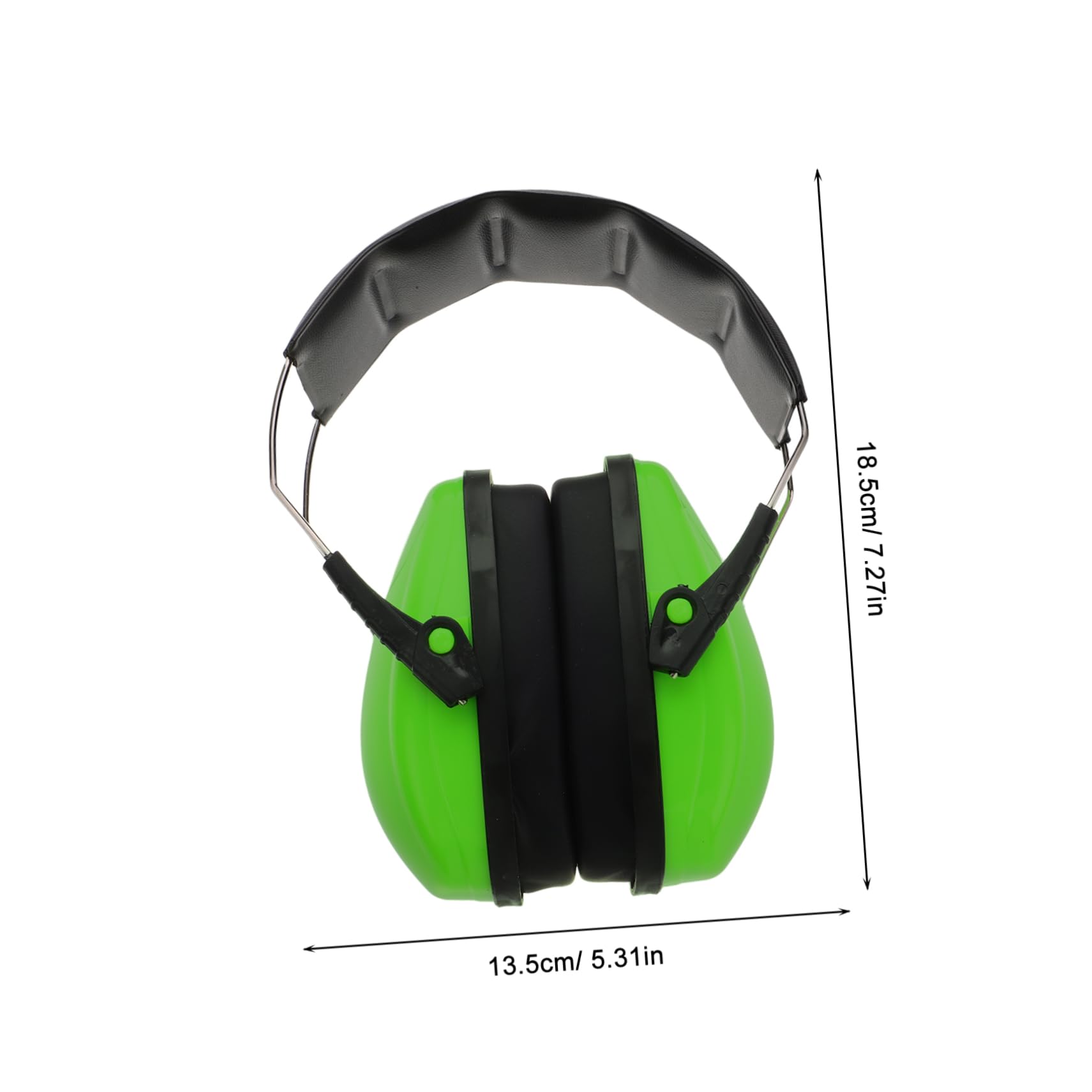 WOONEKY Convenient Ear Protection Hearing Protection Earmuff Noise Reduction Ear Protector Ear Protection Earmuff for Workshop Hearing Protection Ear Protector for Workshop Metal Green